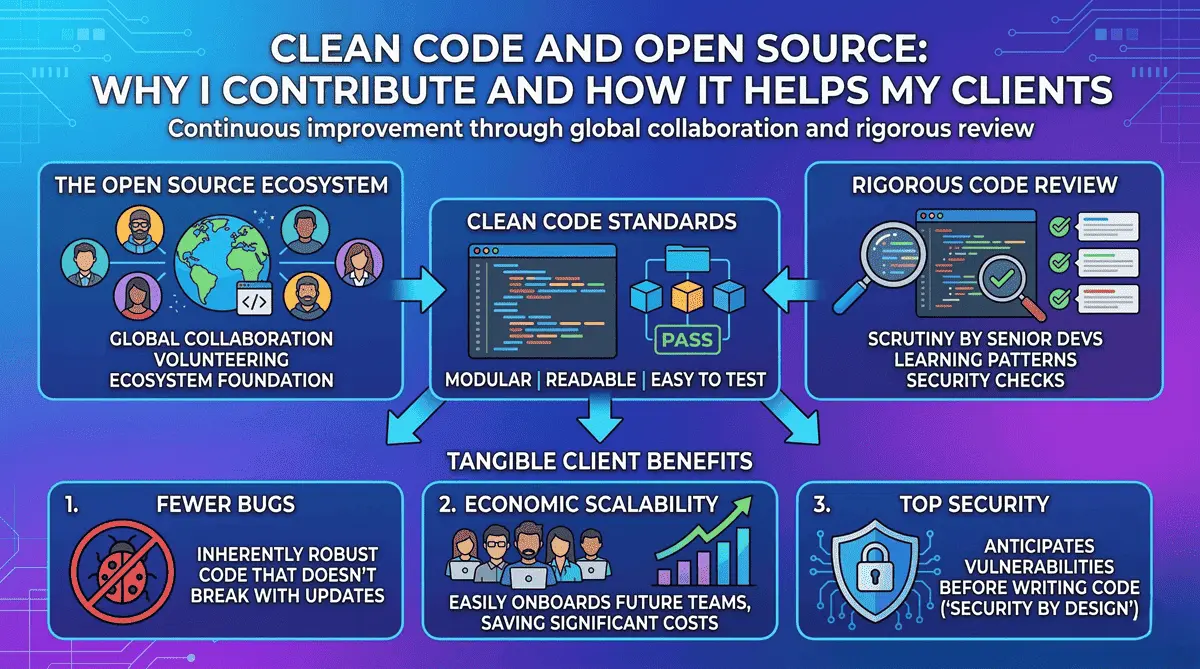 Clean Code e Open Source: Perché contribuisco e come aiuta i miei clienti