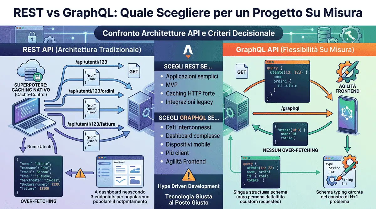 REST vs GraphQL: Quale Scegliere per un Progetto Su Misura