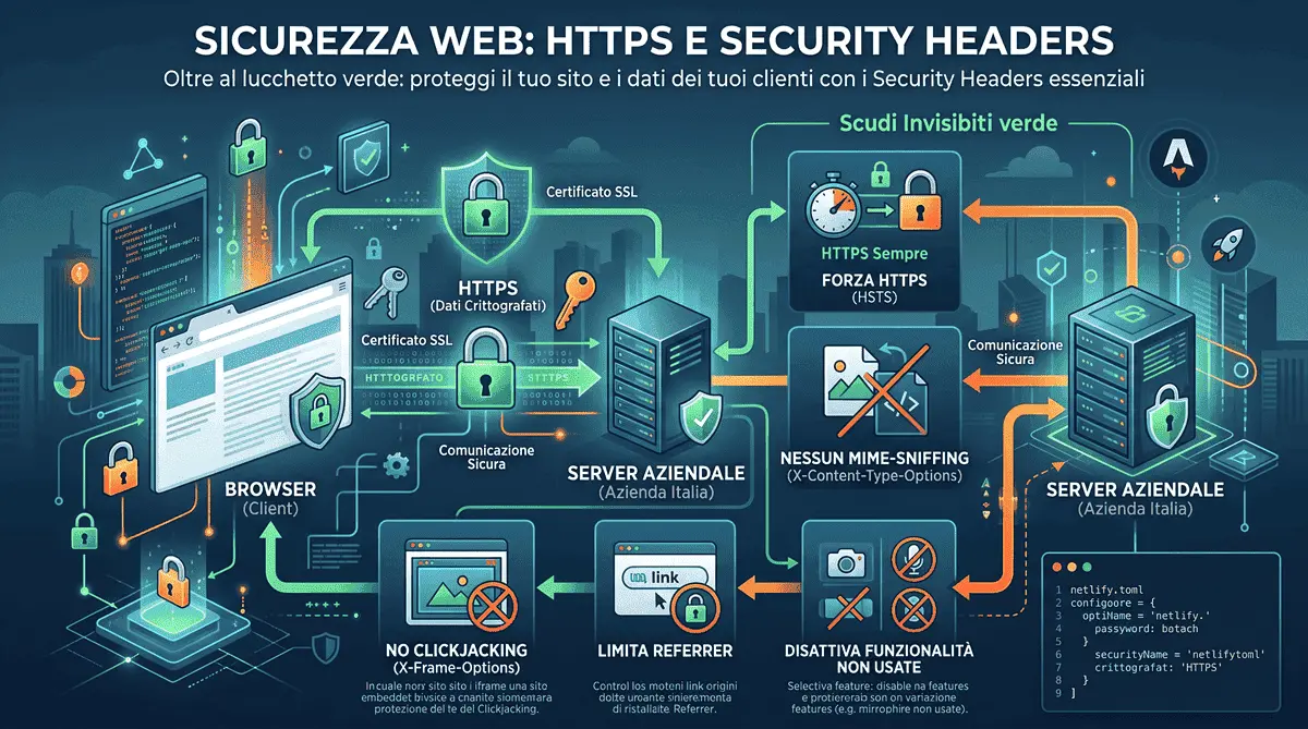 HTTPS, Security Headers e Best Practice: La Sicurezza Spiegata ai Non Tecnici