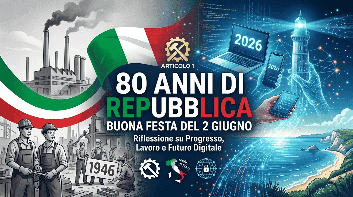 80 Anni di Repubblica: Buona Festa del 2 Giugno