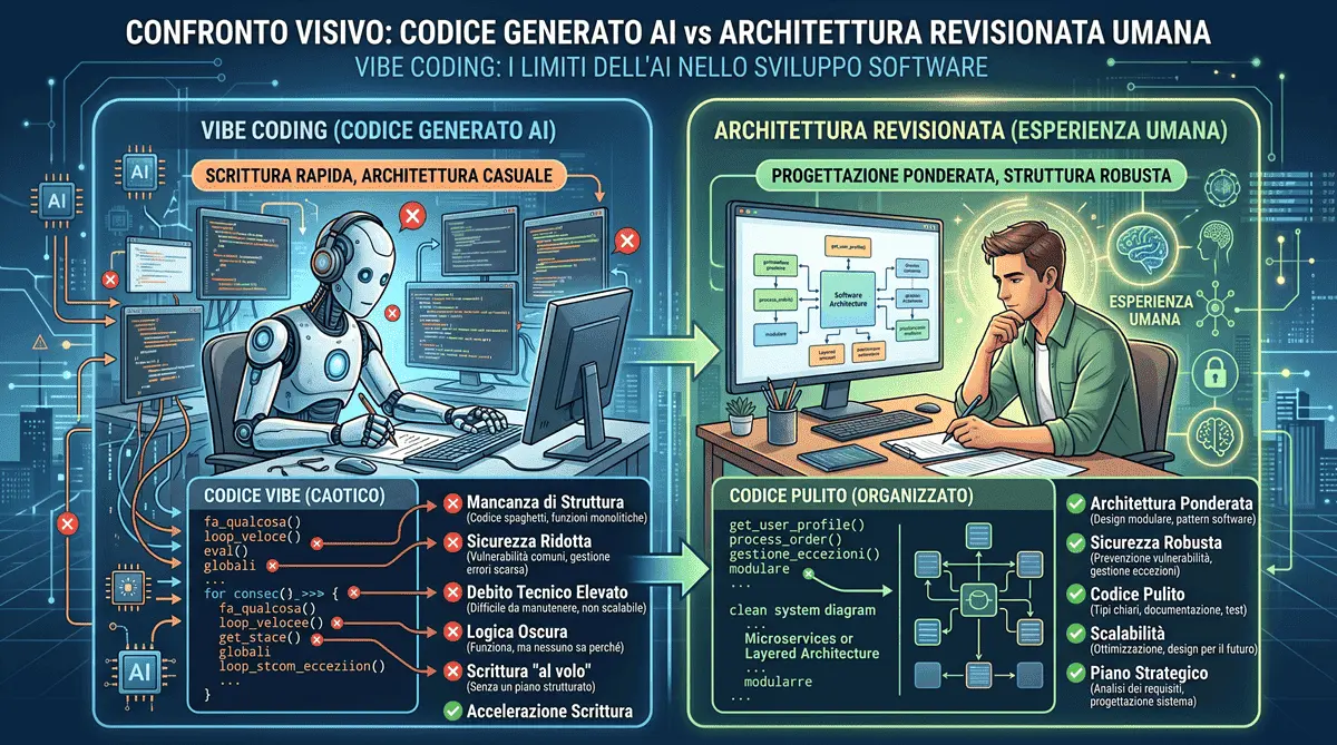 Vibe Coding: Cosa Funziona Davvero e Dove Serve l'Occhio Umano